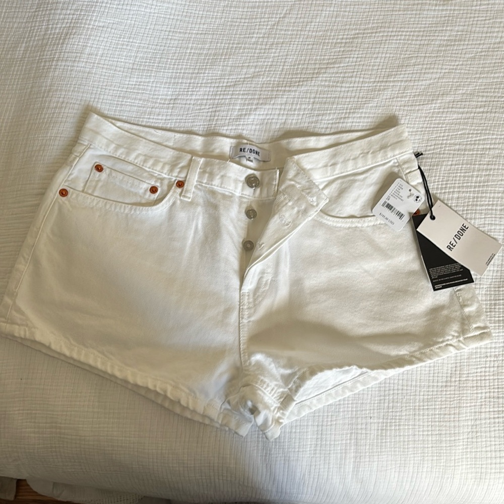 NWT RE/DONE White shorts
